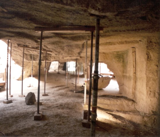 Römerbergwerk - Blick in die Stollen, © VG Pellenz/Brinkmann