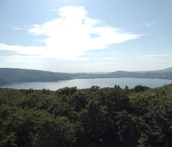 Blick vom Lydiaturm auf den Lacher See, © Herbert Birnberg