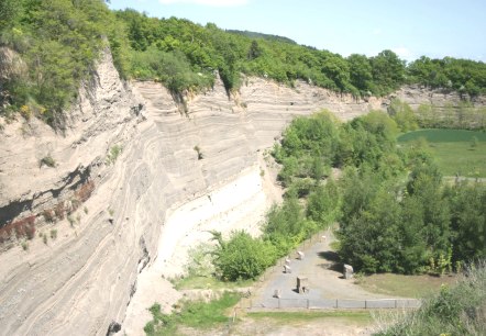 Wingertsbergwand von oben, © VG Mendig/Neideck