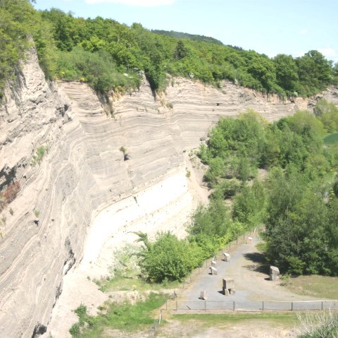 Wingertsbergwand von oben, © VG Mendig/Neideck