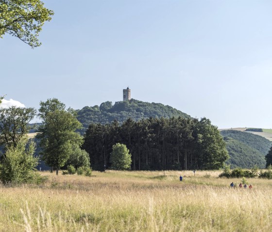 Vue sur le château d'Olbrück, © Kappest/Vulkanregion Laacher See