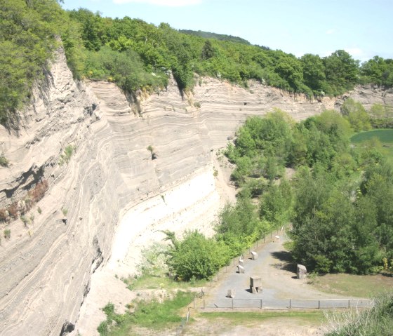 Wingertsbergwand von oben, © VG Mendig/Neideck