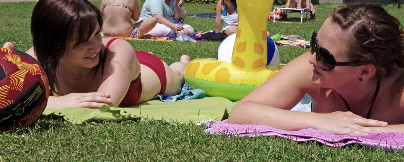 Entspannen im Freibad, © Wolfgang Pape/VG Pellenz