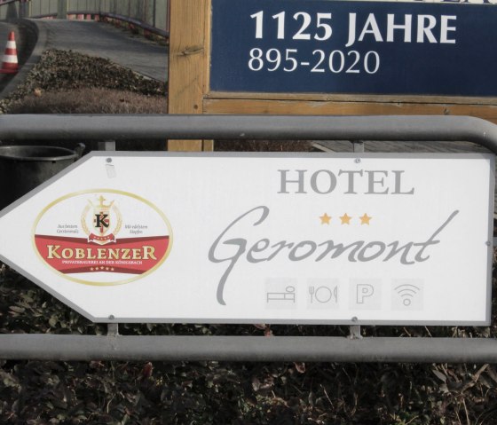 Wegwijzer Hotel-Restaurant Geromont, © VG Pellenz/Chagas da Silva