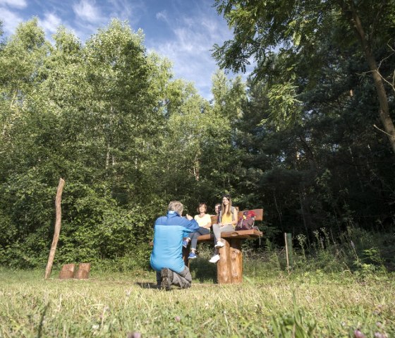 Riesen-Bank am Krufter Waldsee, © Kappest/Vulkanregion Laacher See